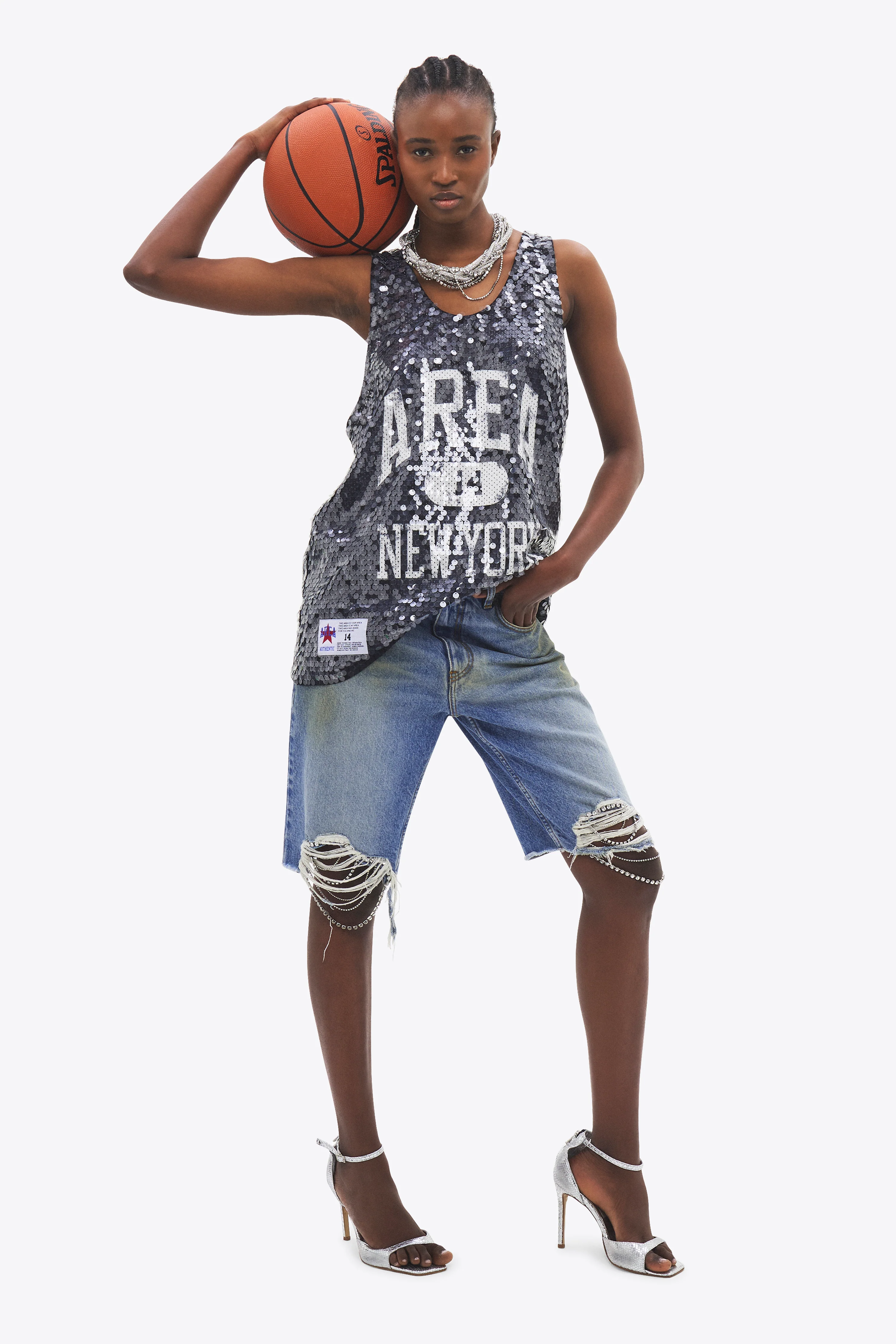 Sequin Basketball Jersey