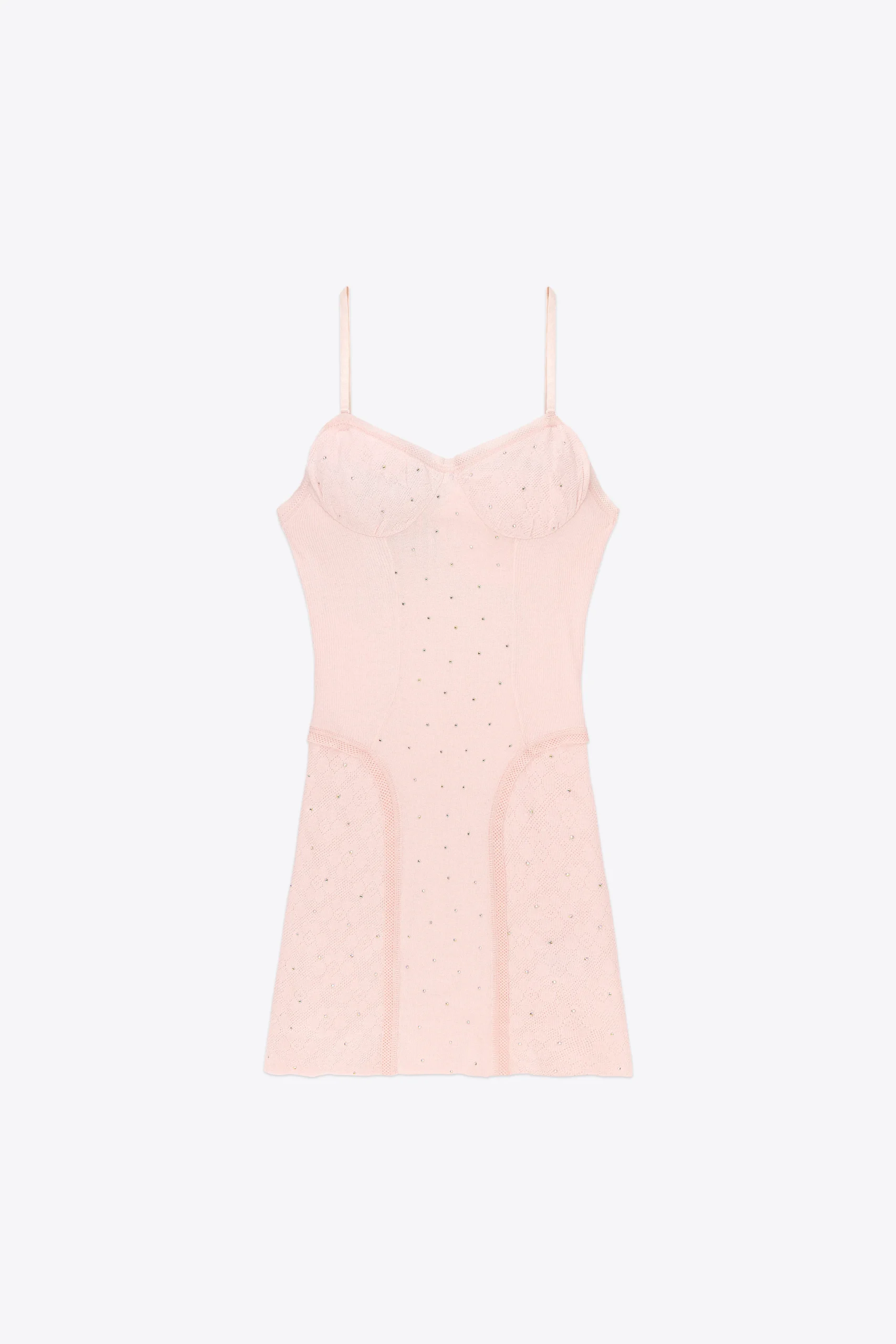 Girly Rib Knit Mini Dress