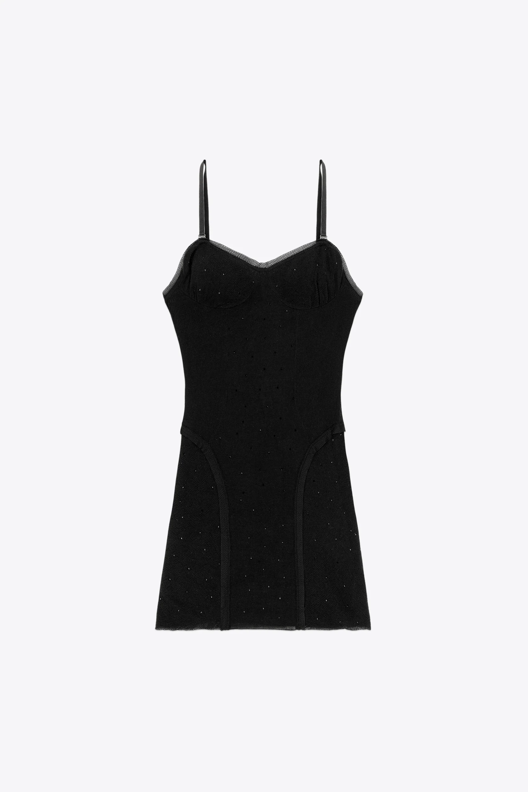 Girly Rib Knit Mini Dress