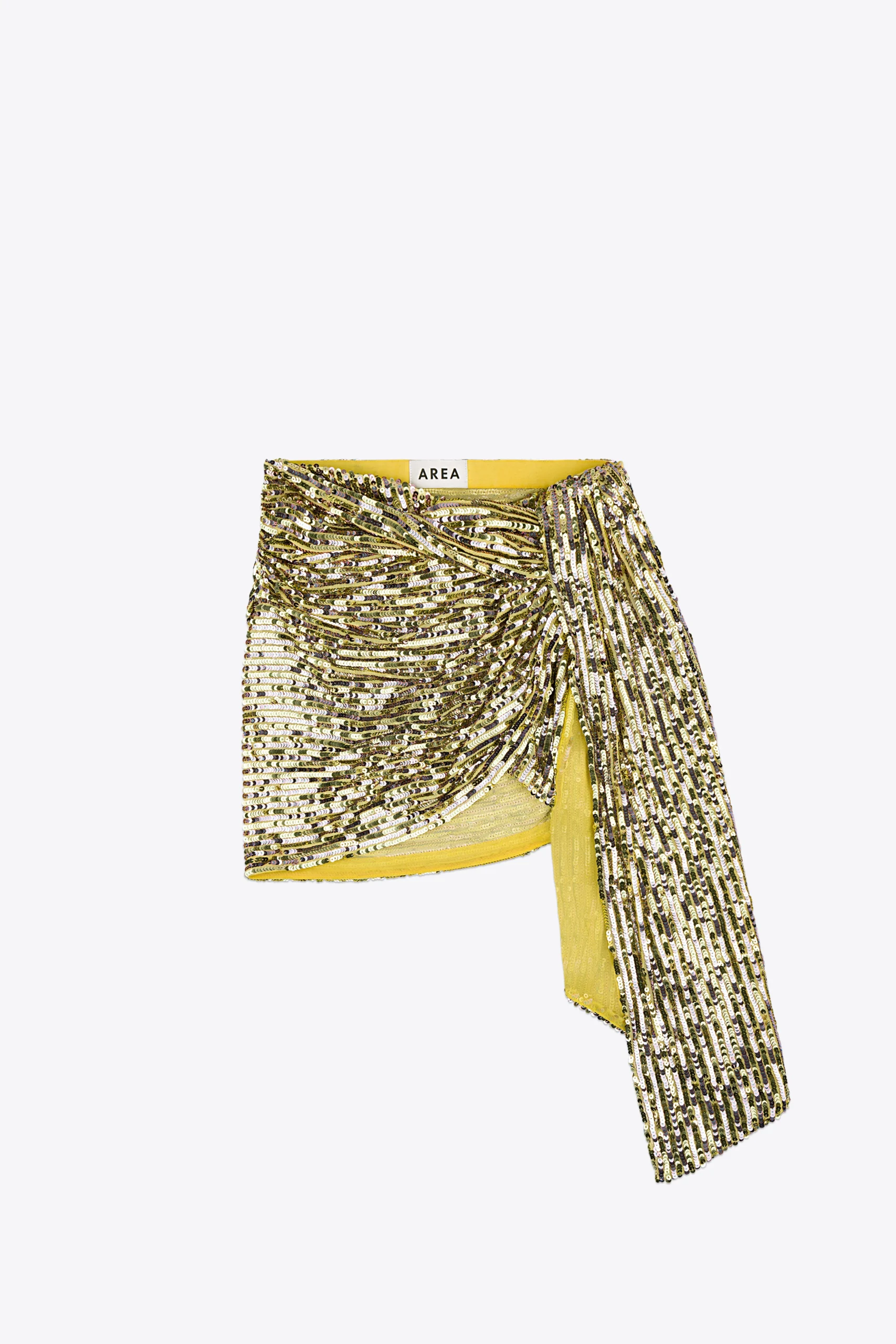 Wrapped Sequin Mini Skirt