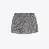 Crystal Cluster Sequin Mini Skirt