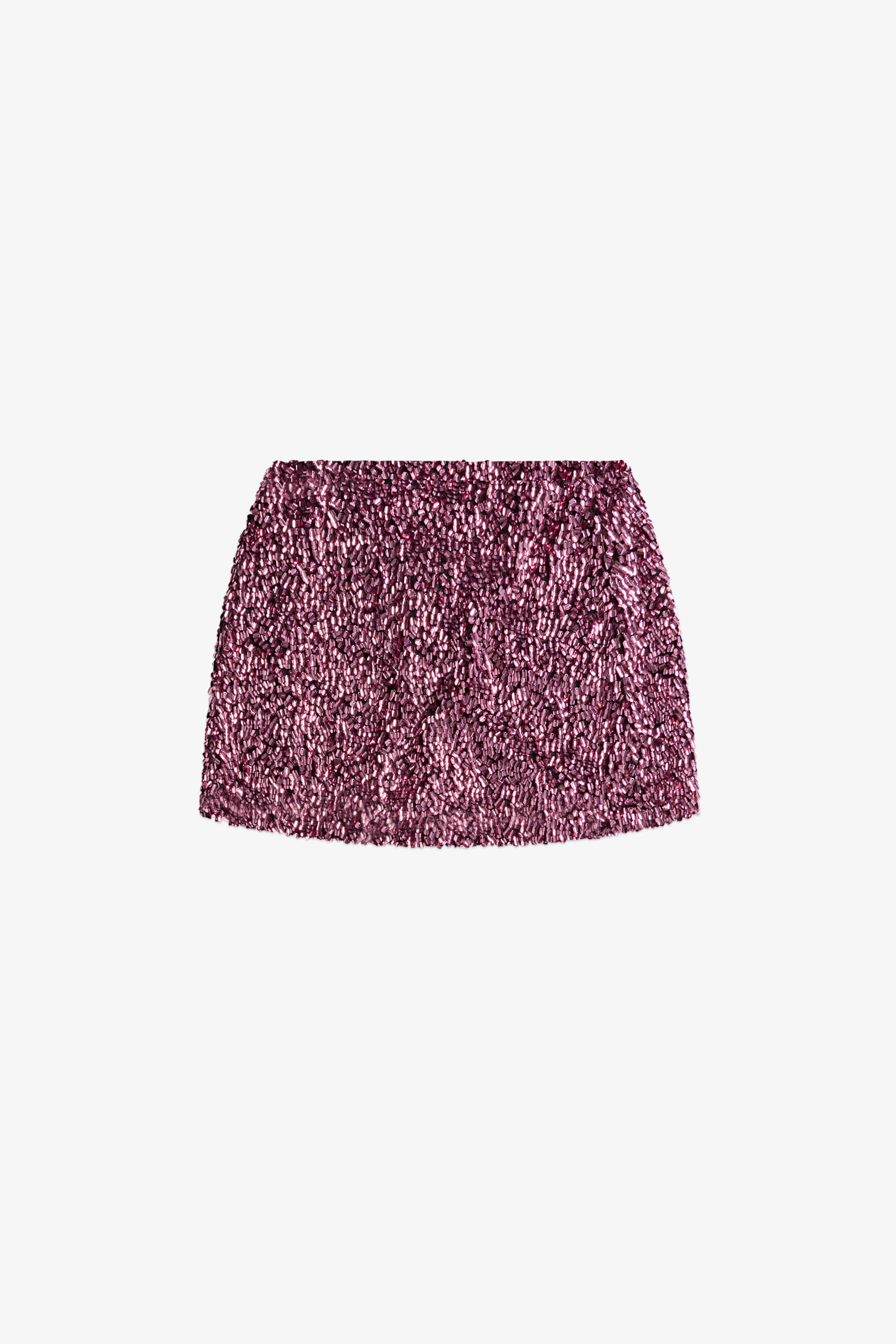 Crystal Cluster Sequin Mini Skirt