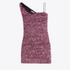 Crystal Strap Sequin Mini Dress