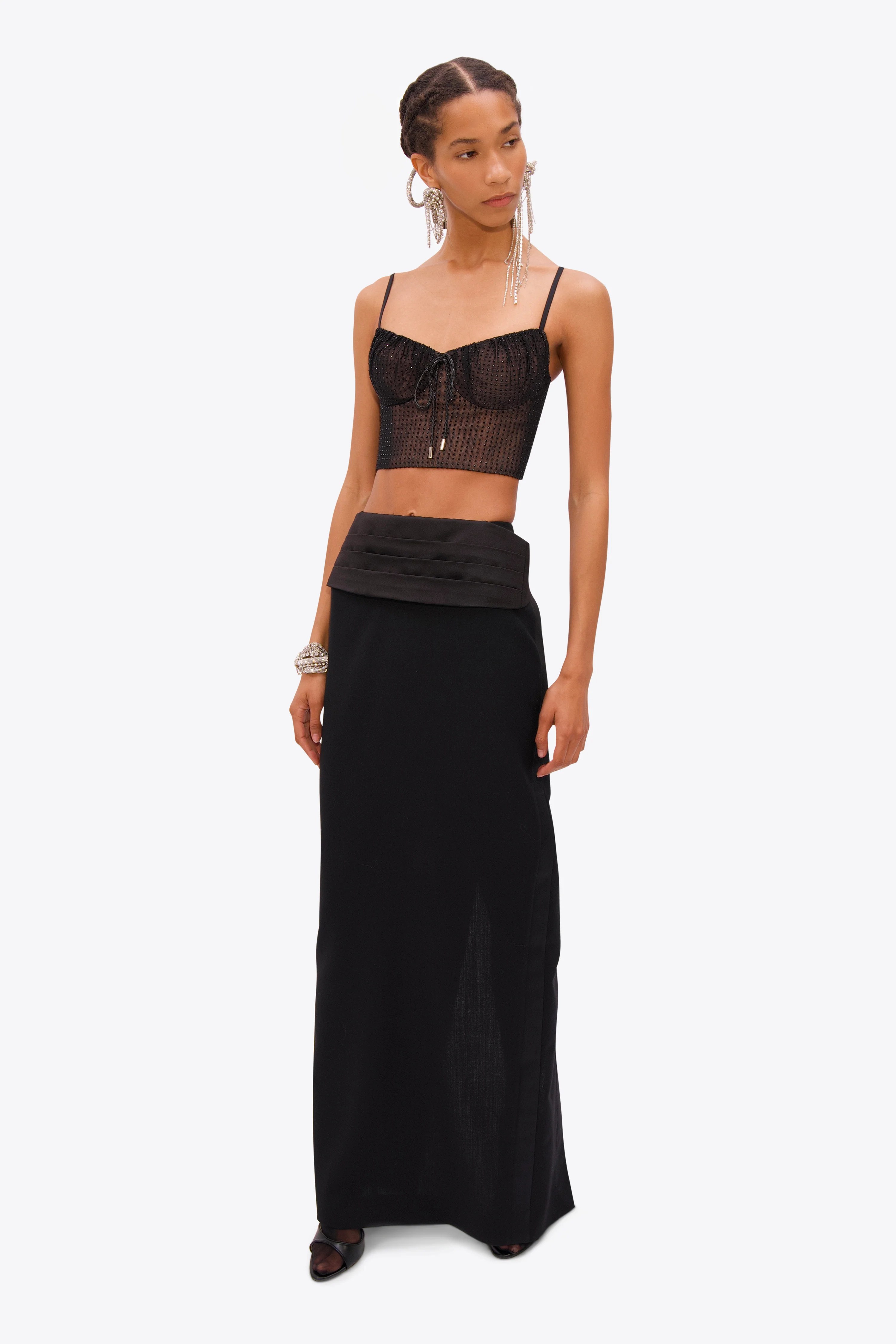 Tuxedo Column Skirt