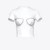 Crystal Bustier Cup T-Shirt