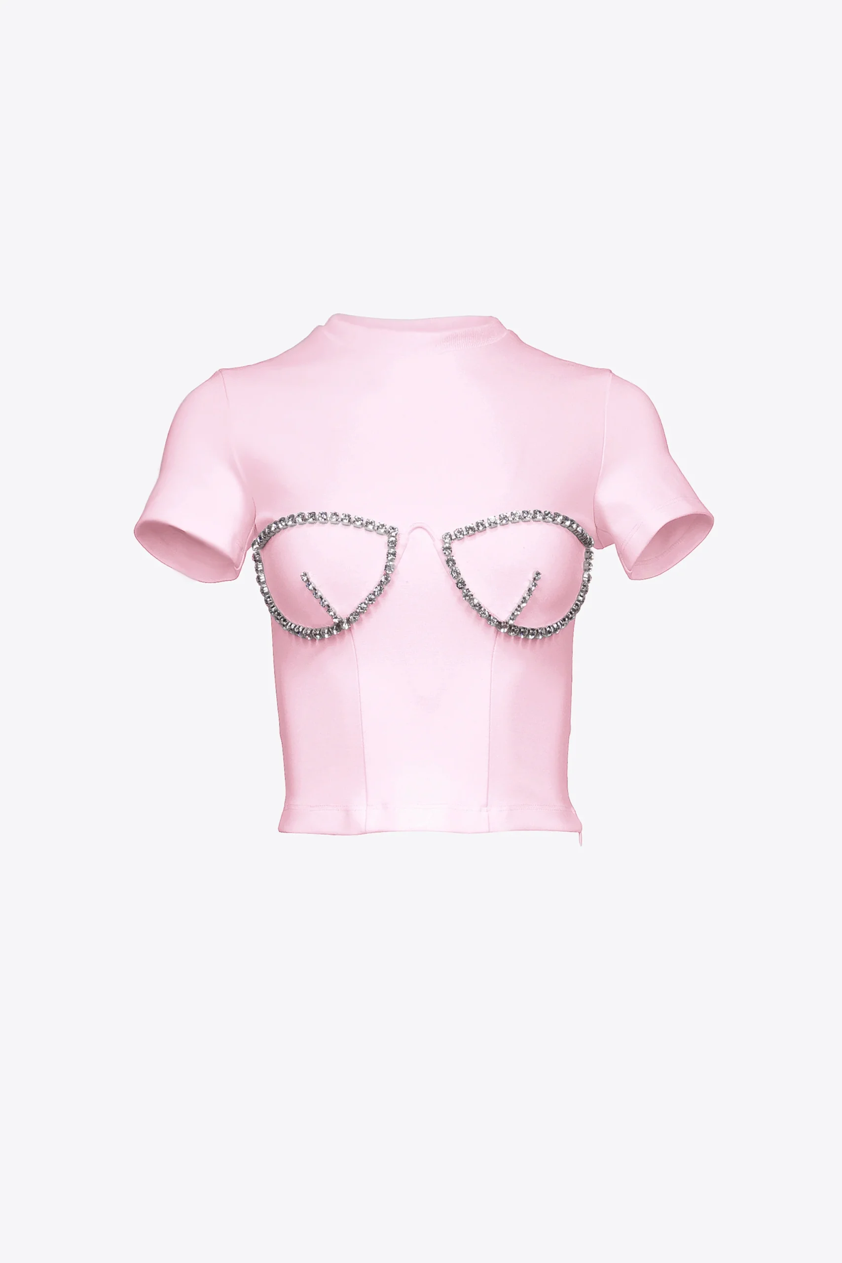 Crystal Bustier Cup T-Shirt