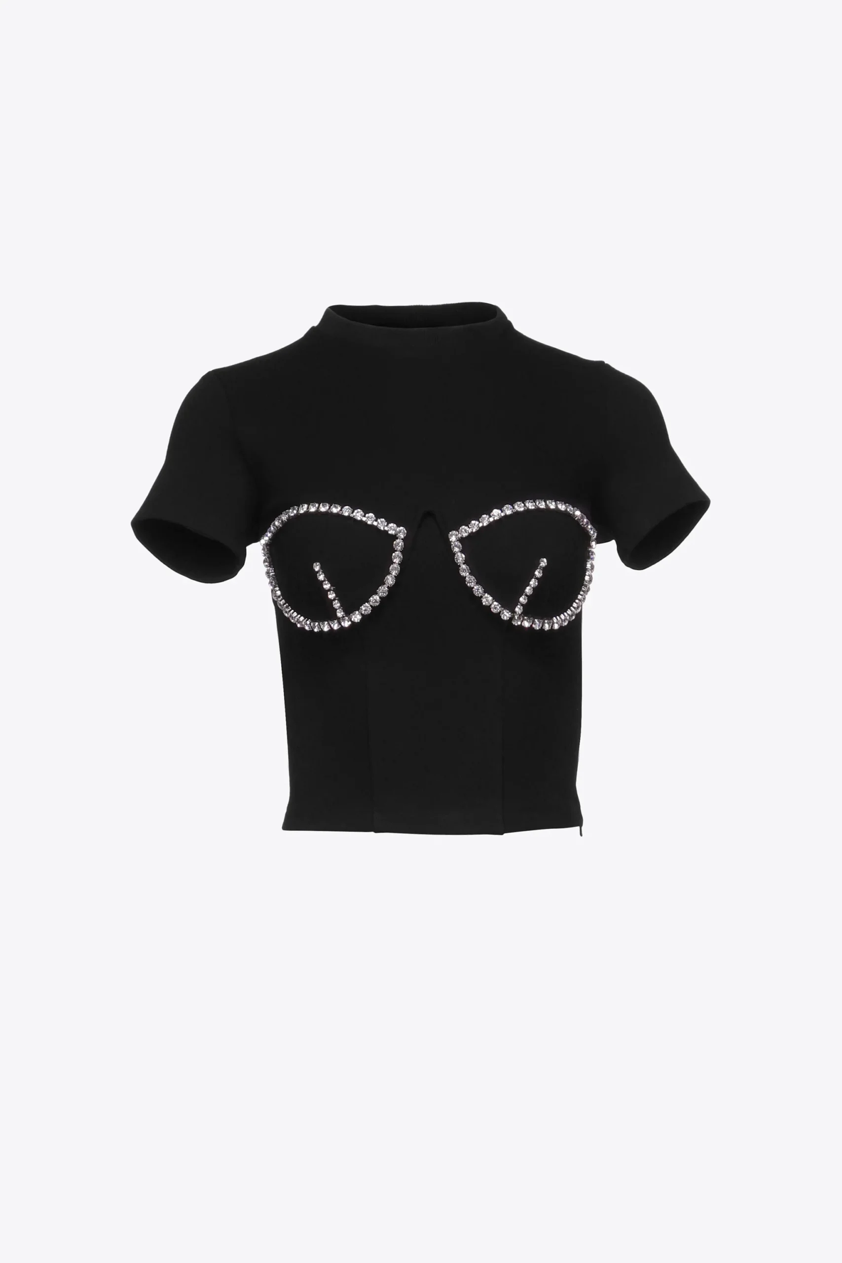 Crystal Bustier Cup T-Shirt