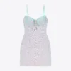 Crystal Hotfix Mini Dress