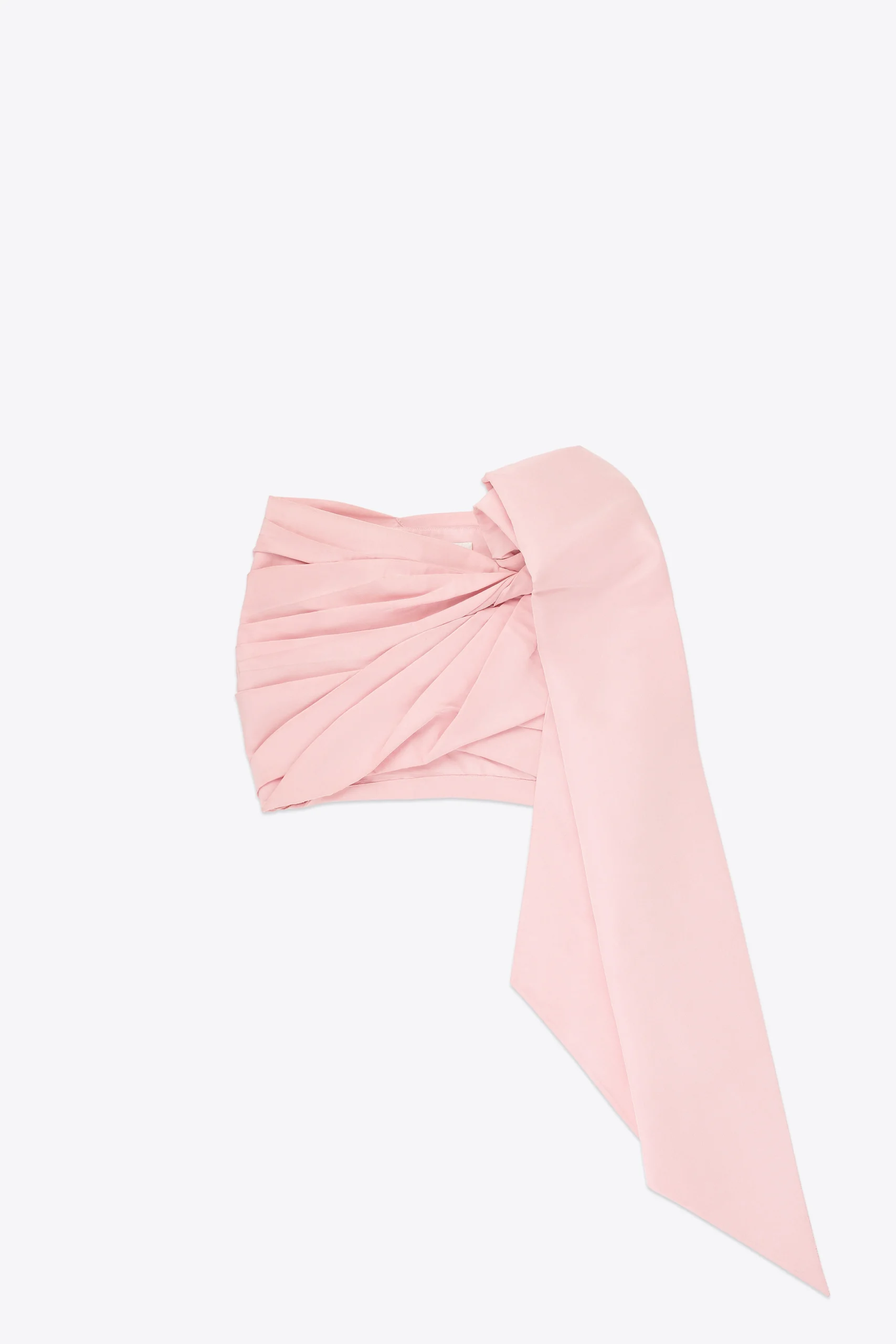 Taffeta Knot Mini Skirt