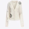 Distressed Crystal Cardigan