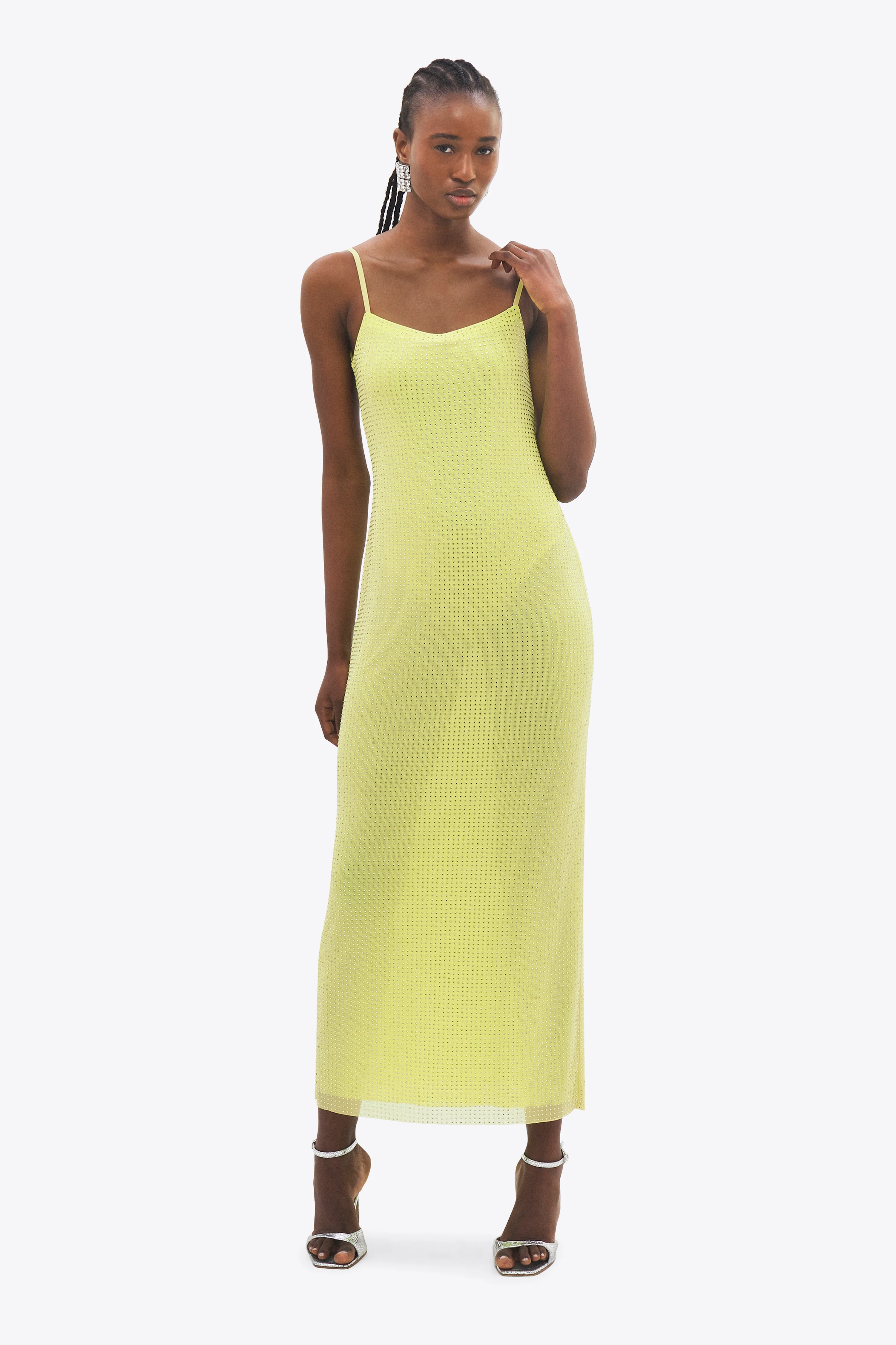 Crystal Hotfix Cami Dress
