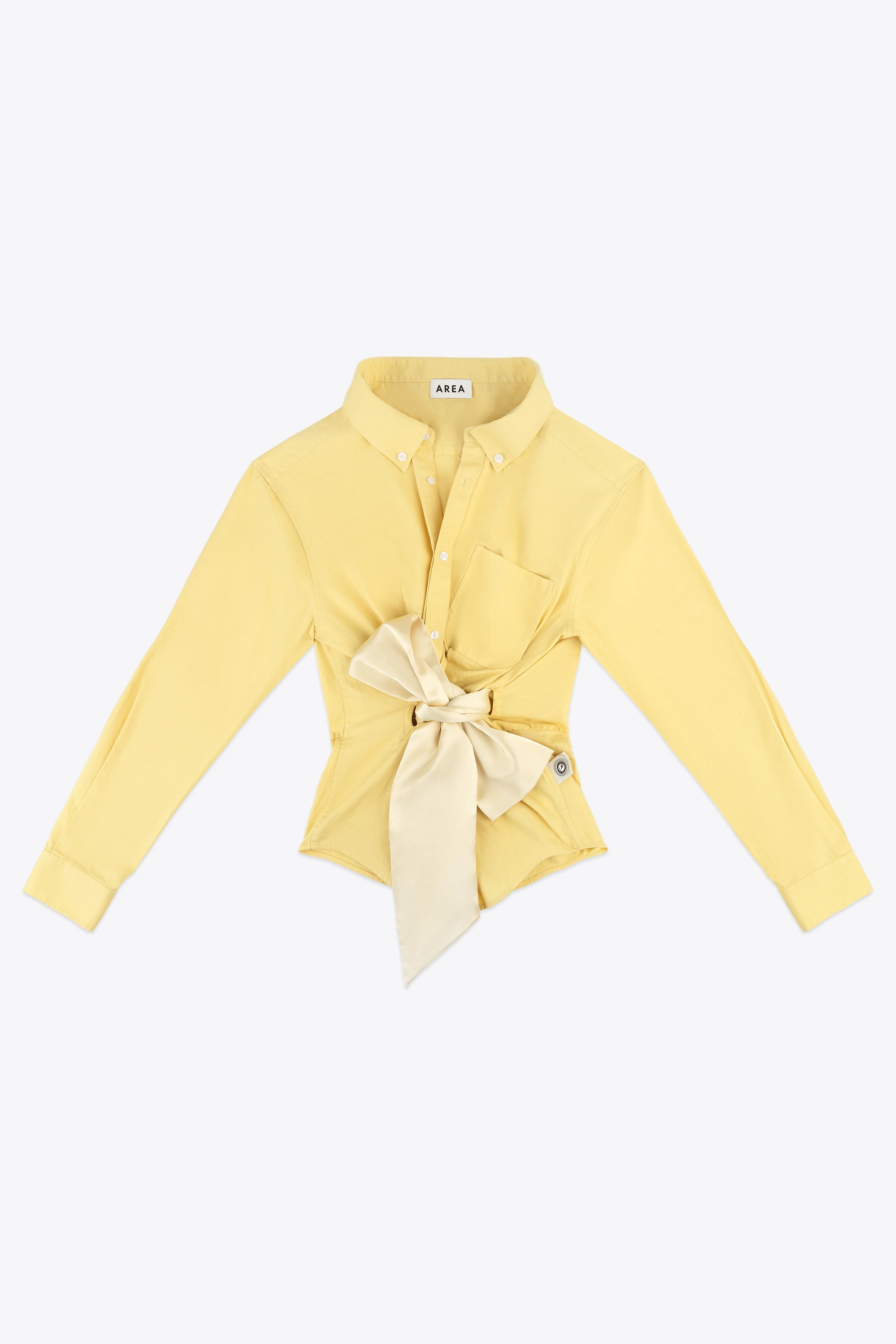Satin Knot Oxford Shirt