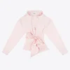 Satin Knot Oxford Shirt