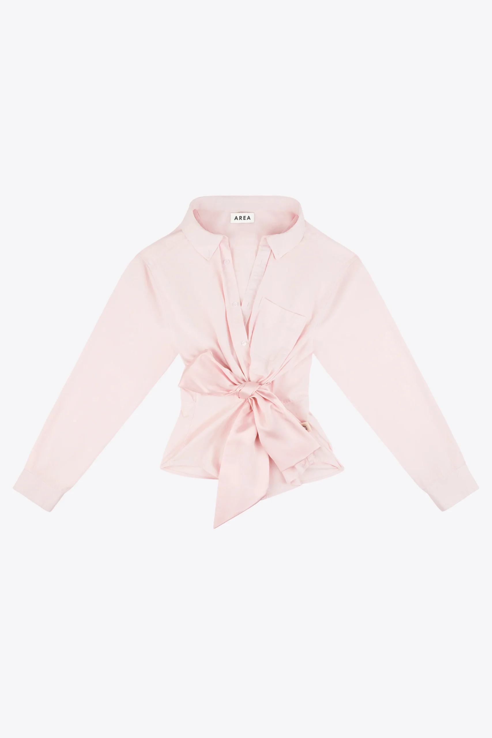 Satin Knot Oxford Shirt