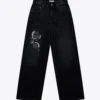 Crystal Chain Cutout Relaxed Jean