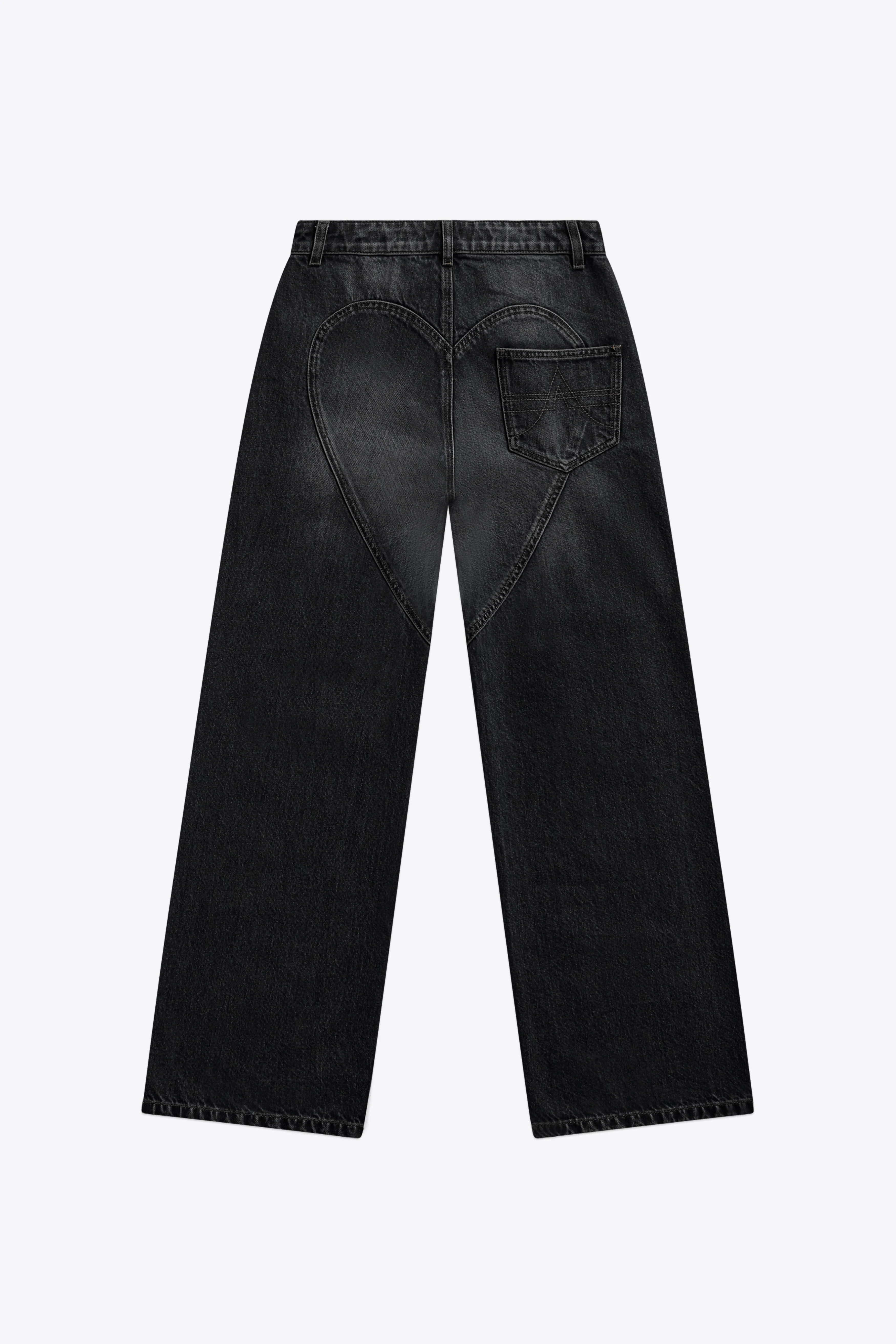 Crystal Chain Cutout Relaxed Jean