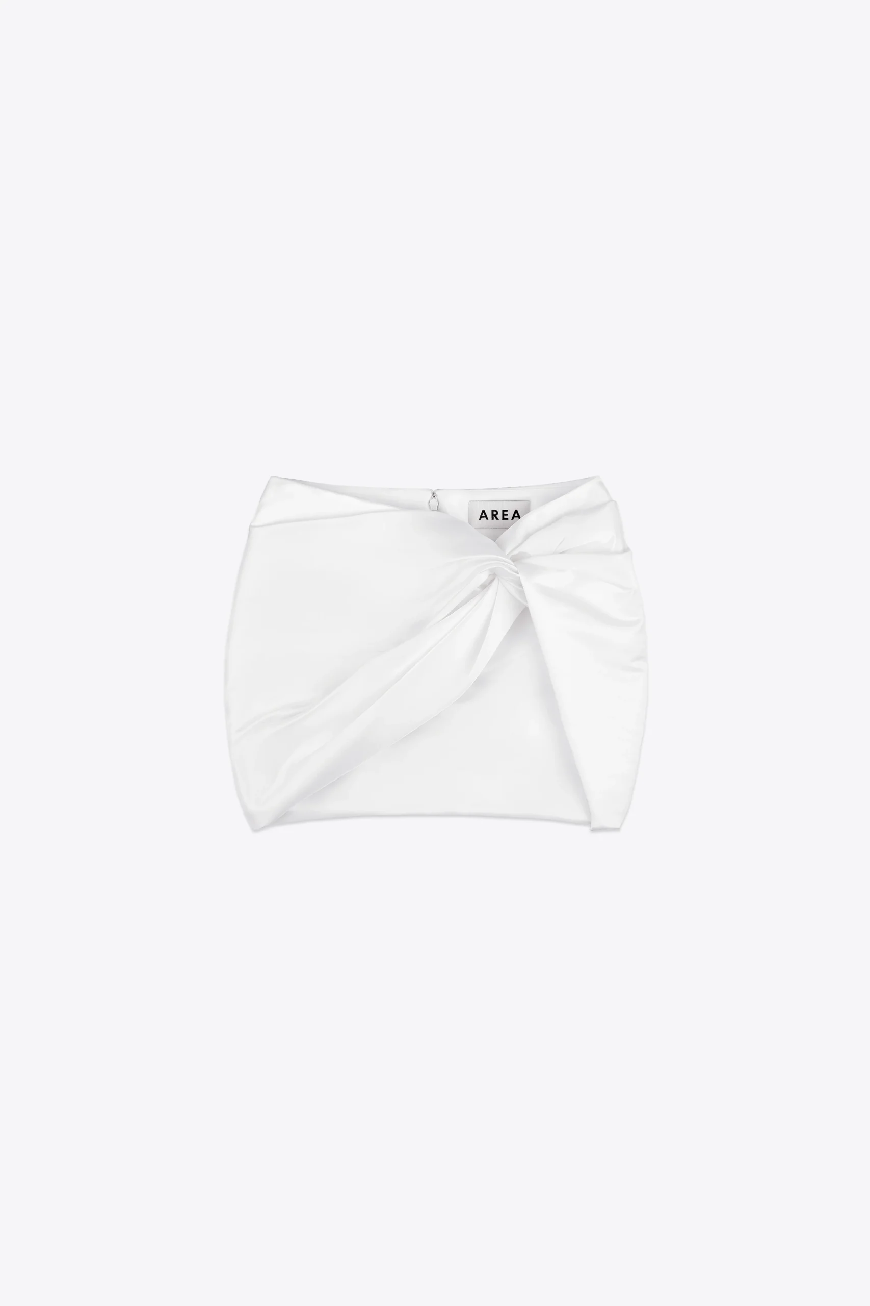 Wrapped Satin Mini Skirt