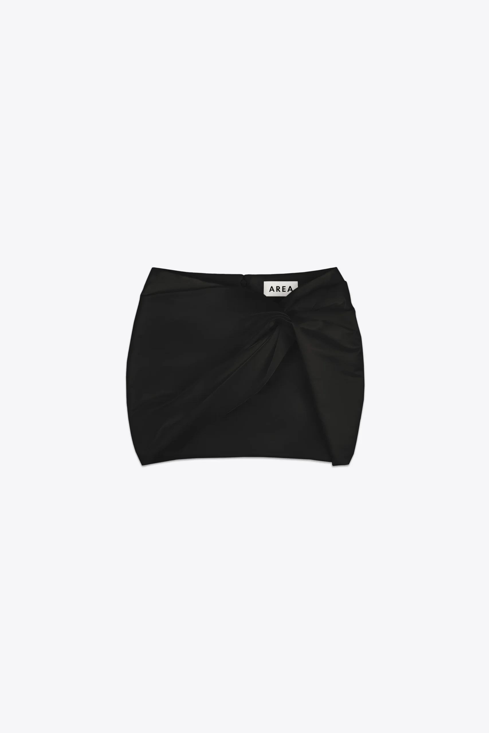 Wrapped Satin Mini Skirt