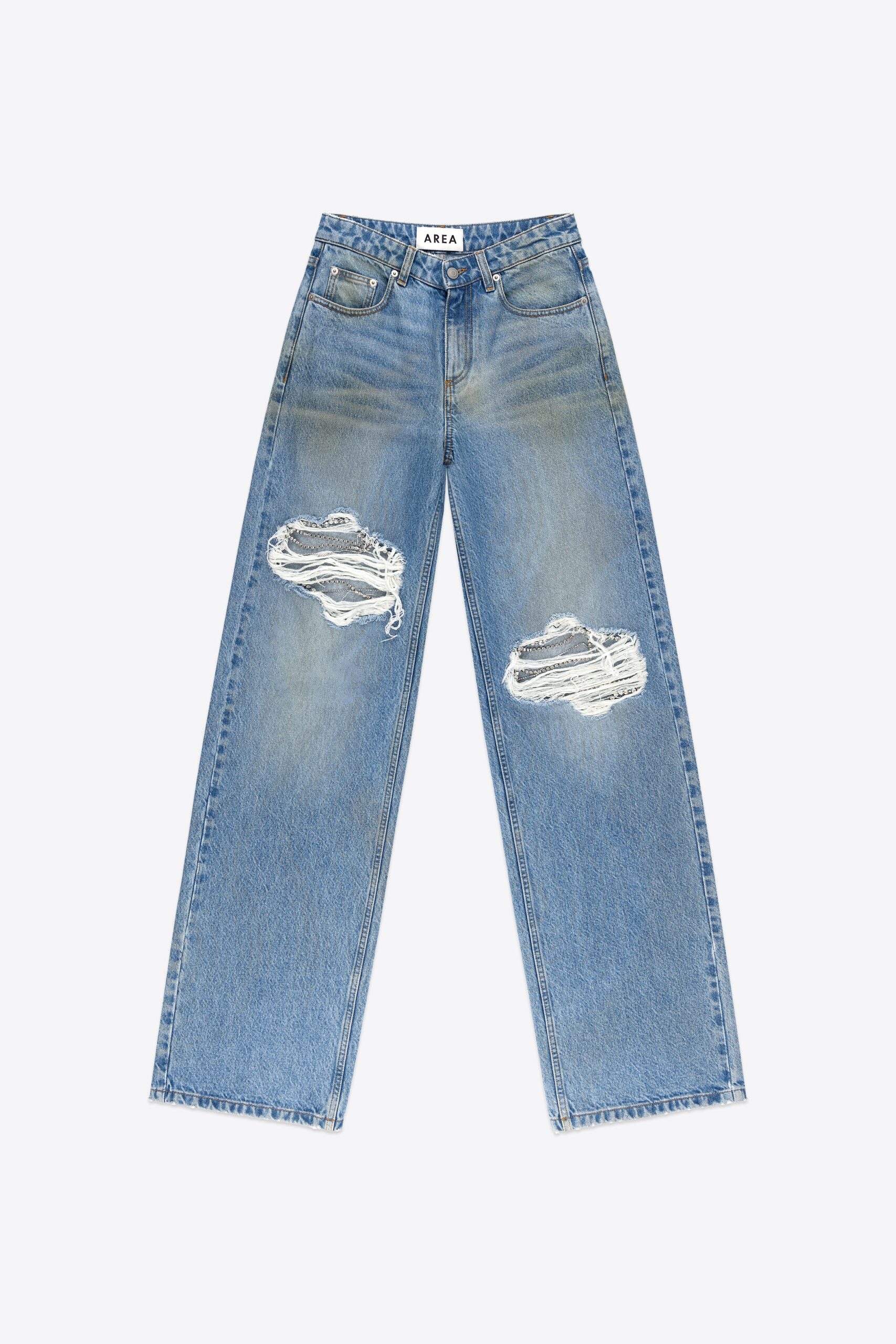 Crystal Fray Relaxed Jean