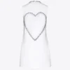 Crystal Heart Back Dress